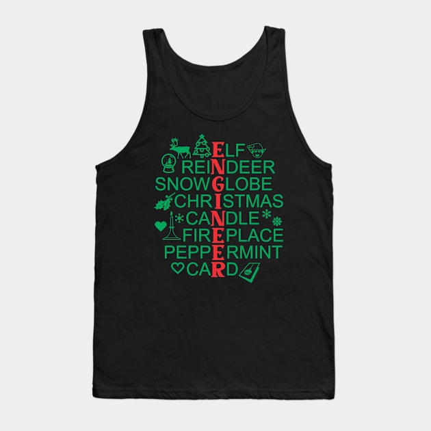 Engineer Christmas Present 3 - Xmas Gift Tank Top by Vector-Artist